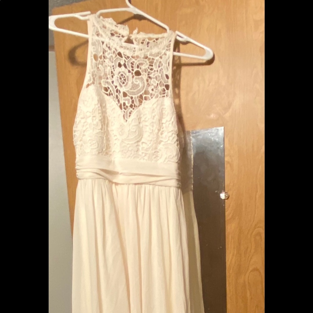 Saved By The Dress Crochet Maxi Beige